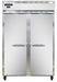 Continental 2RSNSS 52" Two Section Reach In Refrigerator, (2) Left/right Hinge Solid Doors, Top Compressor, 115v-cityfoodequipment.com