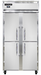 Continental 2RSESNSAHD 36 1/4" Two Section Reach In Refrigerator, (4) Left/right Hinge Solid Doors, Top Compressor, 115v-cityfoodequipment.com