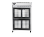 Continental 2RSNSSSGDHD 52" Two Section Reach In Refrigerator, (4) Sliding Glass Doors, Top Compressor, 115v-cityfoodequipment.com