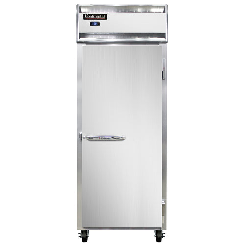 Continental 1RESNSA 28 1/2" One Section Reach In Refrigerator, (1) Right Hinge Solid Door, 115v-cityfoodequipment.com