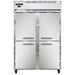 Continental 2FSNSAHD 52" Two Section Reach In Freezer, (4) Left/right Hinge Solid Doors, 115v-cityfoodequipment.com