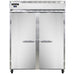 Continental 2RESN 57" Two Section Reach In Refrigerator, (2) Left/right Hinge Solid Doors, Top Compressor, 115v-cityfoodequipment.com