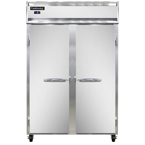 Continental 2FSNSS 52" Two Section Reach In Freezer, (2) Left/Right Hinge Solid Doors, 115v-cityfoodequipment.com