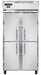Continental 2RSESNHD 36 1/4" Two Section Reach In Refrigerator, (4) Left/Right Hinge Solid Doors, Top Compressor, 115v-cityfoodequipment.com
