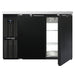Continental BB50NPT 50" Bar Refrigerator - 4 Swinging Solid Doors, Black, 115v-cityfoodequipment.com