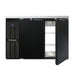 Continental BB50SNPT 50" Bar Refrigerator - 4 Swinging Solid Doors, Black, 115v-cityfoodequipment.com