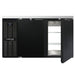 Continental BB59NPT 59" Bar Refrigerator - 4 Swinging Solid Doors, Black, 115v-cityfoodequipment.com