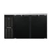 Continental BB59SN 59" Bar Refrigerator - 2 Swinging Solid Doors, Black, 115v-cityfoodequipment.com