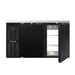 Continental BB59SNPT 59" Bar Refrigerator - 4 Swinging Solid Doors, Black, 115v-cityfoodequipment.com