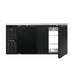 Continental BB69SNPT 69" Bar Refrigerator - 4 Swinging Solid Doors, Black, 115v-cityfoodequipment.com