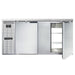 Continental BB69NSSPT 69" Bar Refrigerator - 4 Swinging Solid Doors, Black, 115v-cityfoodequipment.com