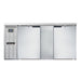 Continental BB69SNSS 69" Bar Refrigerator - 2 Swinging Solid Doors, Stainless Steel, 115v-cityfoodequipment.com