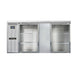 Continental BB69SNSSGD 69" Bar Refrigerator - 2 Swinging Glass Doors, Stainless, 115v-cityfoodequipment.com