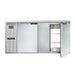 Continental BB69SNSSPT 69" Bar Refrigerator - 4 Swinging Solid Doors, Black, 115v-cityfoodequipment.com