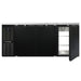 Continental BB79NPT 79" Pass Thru Bar Refrigerator - 6 Swinging Solid Doors, Black, 115v-cityfoodequipment.com