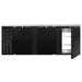 Continental BB90NPT 90" Pass Thru Bar Refrigerator - 6 Swinging Solid Doors, Black, 115v-cityfoodequipment.com