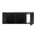 Continental BB90SNPT 90" Bar Refrigerator - 6 Swinging Solid Doors, Black, 115v-cityfoodequipment.com