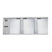 Continental BB90SNSS 90" Bar Refrigerator - 3 Swinging Solid Doors, Stainless, 115v-cityfoodequipment.com