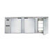 Continental BB90SNSSPT 90" Bar Refrigerator - 6 Swinging Solid Doors, Stainless, 115v-cityfoodequipment.com