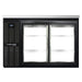 Continental BB50NSGDPT 50" Bar Refrigerator - 4 Sliding Glass Doors, Black, 115v-cityfoodequipment.com