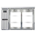 Continental BB50NSSGDPT 50" Pass-Thru Bar Refrigerator - (4) Swinging Glass Doors, Stainless, 115v-cityfoodequipment.com