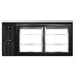 Continental BB69NSGDPT 69" Bar Refrigerator - 4 Sliding Glass Doors, Black, 115v-cityfoodequipment.com
