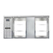 Continental BB69SNSSGDPT 69" Bar Refrigerator - 4 Swinging Glass Doors, Stainless, 115v-cityfoodequipment.com