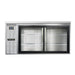 Continental BB69SNSSSGD 69" Bar Refrigerator - 2 Sliding Glass Doors, Stainless, 115v-cityfoodequipment.com