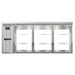 Continental BB79NSSGDPT 79" Pass Thru Bar Refrigerator - 6 Swinging Glass Doors, Stainless Steel, 115v-cityfoodequipment.com