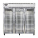 Continental 3FNSAGD 78" Three Section Reach In Freezer, (3) Left/right Hinge Glass Doors, 115/208-230v-cityfoodequipment.com