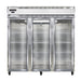 Continental 3FNSSGD 78" Three Section Reach In Freezer, (3) Left/Right Hinge Glass Doors, 115/208-230v-cityfoodequipment.com