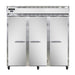 Continental 3RN 78" Three Section Reach In Refrigerator - (3) Left/right Hinge Solid Doors, 115v-cityfoodequipment.com