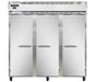 Continental 3RNSS 78" Three Section Reach In Refrigerator, (3) Left/right Hinge Solid Doors, Top Compressor, 115v-cityfoodequipment.com