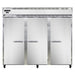 Continental 3REN 85 1/2" Three Section Reach In Refrigerator, (3) Left/right Hinge Solid Doors, Top Compressor, 115v-cityfoodequipment.com