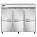 Continental 3RENHD 85 1/2" Three Section Reach In Refrigerator, (6) Left/right Hinge Solid Doors, Top Compressor, 115v-cityfoodequipment.com