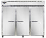 Continental 3RENSA 85 1/2" Three Section Reach In Refrigerator, (3) Left/right Hinge Solid Doors, Top Compressor, 115v-cityfoodequipment.com