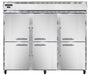 Continental 3RENSAHD 85 1/2" Three Section Reach In Refrigerator, (6) Left/right Hinge Solid Doors, Top Compressor, 115v-cityfoodequipment.com