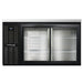 Continental BB59NSGD 59" Bar Refrigerator - (2) Sliding Glass Doors, Black, 115v-cityfoodequipment.com