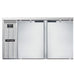 Continental BB59NSS 59" Bar Refrigerator - 2 Swinging Solid Doors, Stainless, 115v-cityfoodequipment.com