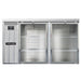 Continental BB59NSSGD 59" Bar Refrigerator - (2) Swinging Glass Doors, Stainless, 115v-cityfoodequipment.com