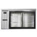 Continental BB59NSSSGD 59" Bar Refrigerator - 2 Sliding Glass Doors, Stainless, 115v-cityfoodequipment.com