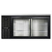 Continental BB69NSGD 69" Bar Refrigerator - 2 Sliding Glass Doors, Black, 115v-cityfoodequipment.com