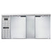 Continental BB69NSS 69" Bar Refrigerator - 2 Swinging Solid Doors, Stainless, 115v-cityfoodequipment.com