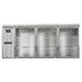 Continental BB79NSSGD 79" Bar Refrigerator - 3 Swinging Glass Doors, Stainless, 115v-cityfoodequipment.com