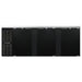Continental BB90N 90" Bar Refrigerator - 3 Swinging Solid Doors, Black, 115v-cityfoodequipment.com