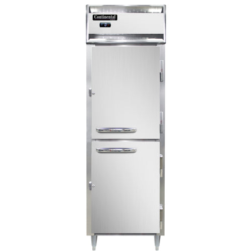 Continental D1FNHD 26" Designer Line One Section Reach In Freezer, (2) Right Hinge Solid Doors, 115v-cityfoodequipment.com