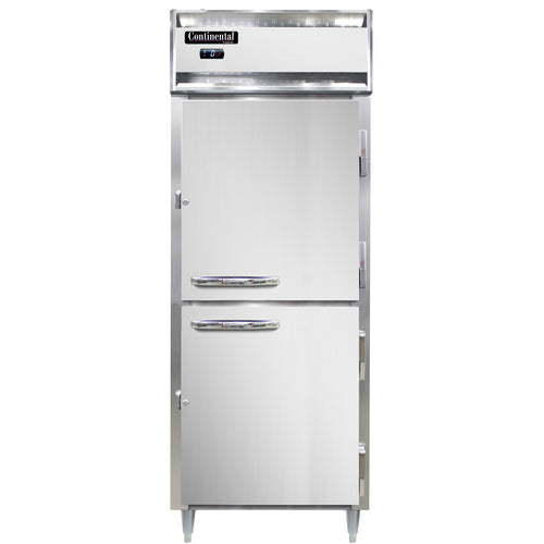 Continental D1FENSSHD 28 1/2" Designer Line One Section Reach In Freezer, (2) Right Hinge Solid Doors, 115v-cityfoodequipment.com