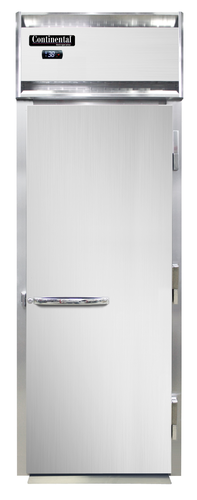 Continental D1FINSSE 35 1/4" Designer Line One Section Roll In Freezer, (1) Right Hinge Solid Door, 115/208-230v-cityfoodequipment.com