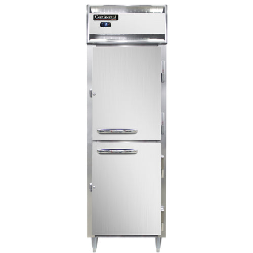Continental D1FSNHD 26" Designer Line One Section Reach In Freezer, (2) Right Hinge Solid Doors, 115v-cityfoodequipment.com