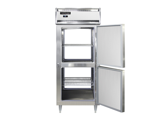 Continental D1FXNPTHD 36 1/4" Designer Line One Section Pass Thru Freezer, (4) Right Hinge Solid Doors, 115v-cityfoodequipment.com